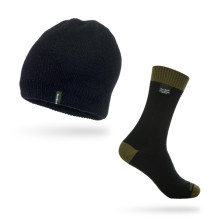 Акційний комплект DexShell шкарпетки Thermlite Green DS6260 + шапка DH372
