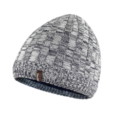 Водонепроникна шапка Dexshell Heathered Rib Knit Beanie, onesize (56-58 см), біло-сіра