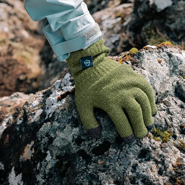 Рукавички водонепроникні Dexshell ThermFit 3.0, p-p L, оливковий меланж — Photo 1