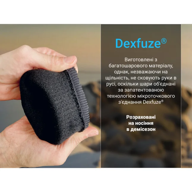 Рукавички водонепроникні Dexshell StretchFit 2.0 Gloves, р-р M, чорні — Photo 5