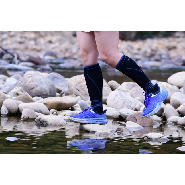 Водонепроницаемые носки Dexshell Longlite Socks 2.0, голубые полоски, размер L (43-46) — Photo 6