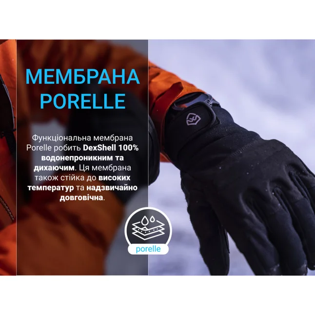 Перчатки водонепроницаемые Dexshell Arendal Biking Gloves V 2.0, p-p XL, зимние, черные — Photo 16