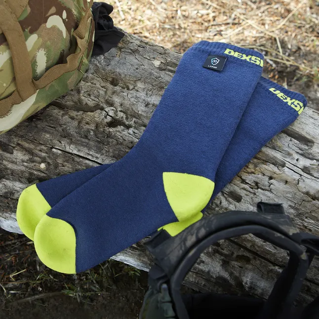 Водонепроникні шкарпетки DexShell Ultra Thin Crew, Синій/Жовтий S (36-38) — Photo 12