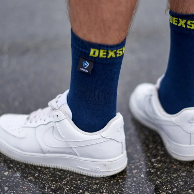 Водонепроникні шкарпетки DexShell Ultra Thin Crew, Синій/Жовтий S (36-38) — Photo 7