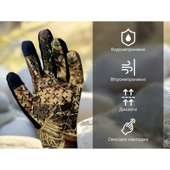 Водонепроникні рукавички Dexshell Drylite 2.0 Gloves (р-р L) темний камуфляж — Photo 2