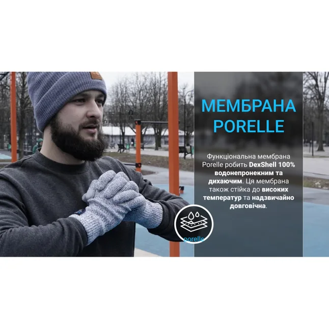 Шапка водонепроникна Dexshell Watch Beanie (56-58 см) червоний — Photo 3