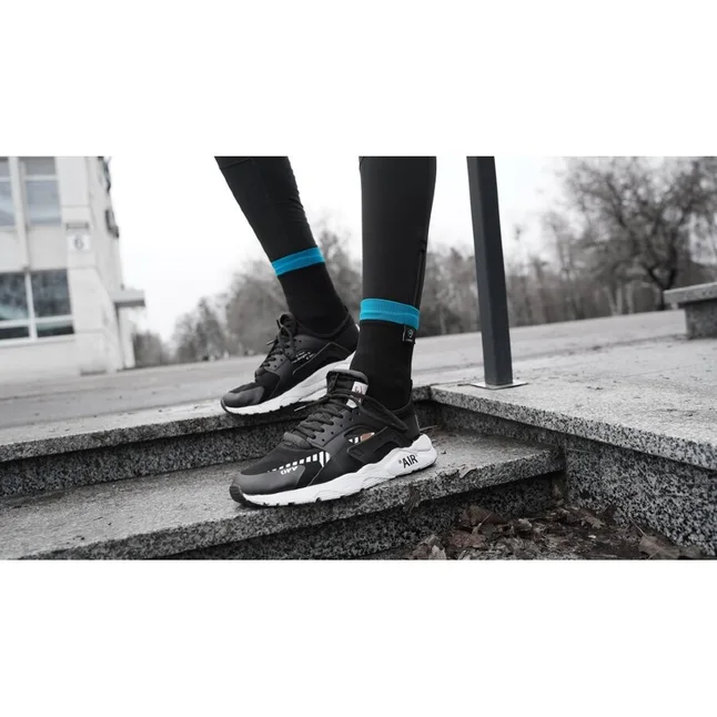 Водонепроницаемые носки DexShell Running Lite Socks, синие полоски XL (47-49) — Photo 3