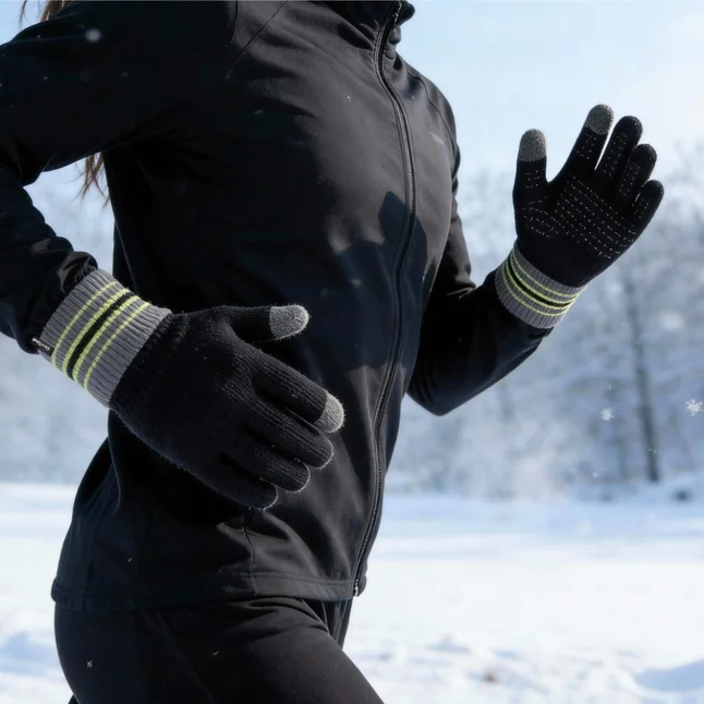 Рукавички водонепроникні Dexshell Ultra Thin Waterproof Running, p-p L, чорно-жовтий — Photo 1