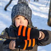 Водонепроникні дитячі рукавиці Dexshell Children mitten, помаранчеві DG536S STR( S) — Photo 16