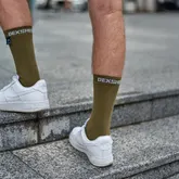 Водонепроникні шкарпетки DexShell Ultra Thin Crew, Хакі/Сірий S (36-38) — Photo 20