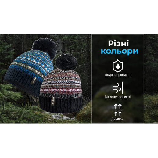 Водонепроникна шапка DexShell Beanie Fair Isle DH362BH L-XL