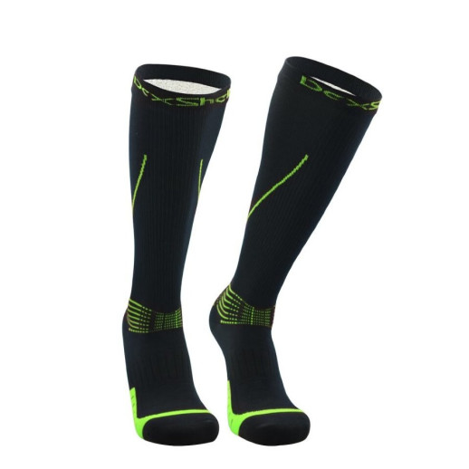 Водонепроникні шкарпетки Dexshell Mudder, чорні з жовтими смужками M (39-42)