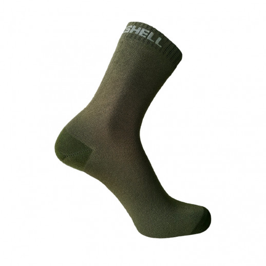 Водонепроникні шкарпетки DexShell Ultra Thin Crew, Хакі/Сірий L (43-46)