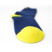 Водонепроникні шкарпетки DexShell Ultra Thin Crew, Синій/Жовтий M (39-42)
