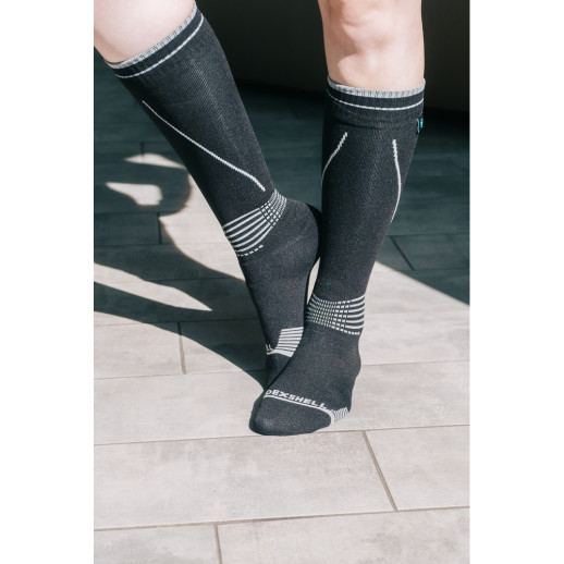 Водонепроникні шкарпетки Dexshell Longlite Socks 2.0, блакитні полоски, розмір M (39-42)
