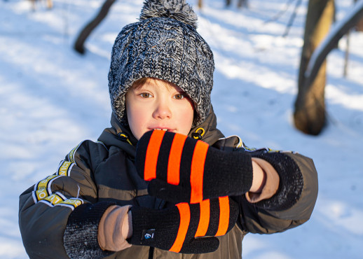 Водонепроникні дитячі рукавиці Dexshell Children mitten, помаранчеві DG536L STR( L)