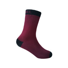 Водонепроникні шкарпетки дитячі DexShell Ultra Thin Children Socks, бордовий/чорний M (18-20 см)