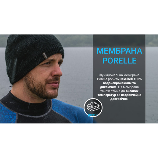Водонепроникна шапка Dexshell DH372-OG, оливково-зелена L/XL (58-60cm)