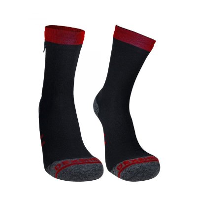 Водонепроницаемые носки DexShell Running Lite с красными полосками