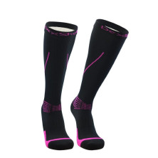 Водонепроницаемые носки Dexshell Mudder, черные с розовыми полосками L (43-46)