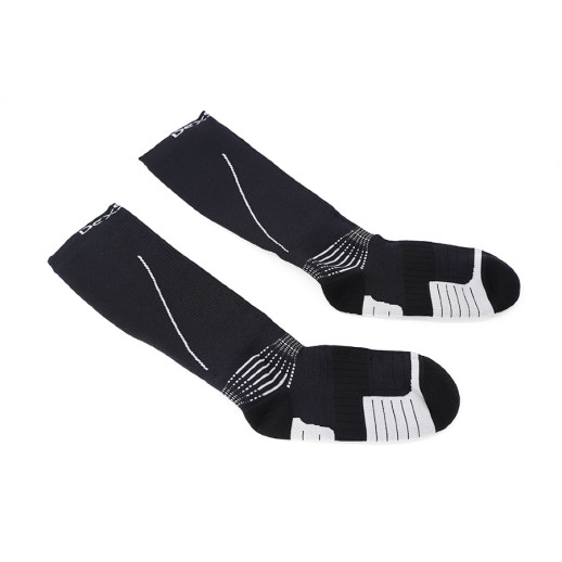 Водонепроницаемые носки Dexshell Mudder, черные с серыми полосками M (39-42)
