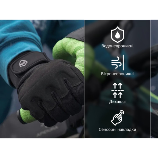 Водонепроницаемые перчатки Dexshell Arendal Biking Gloves DG9402BLK-M (M)