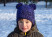 Детская водонепроницаемая шапка DexShell с бубонами DH572PP, фиолетовая
