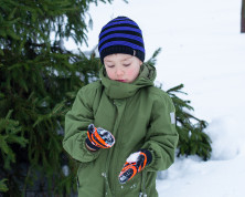 Детская водонепроницаемая шапка DexShell DH552PP, фиолетовая