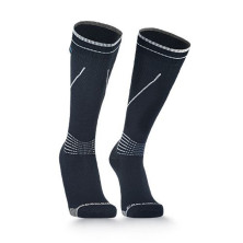 Водонепроницаемые носки Dexshell Longlite Socks 2.0, серые полоски, размер XL