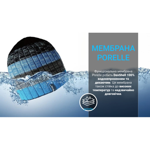 Водонепроницаемая шапка DexShell DH332N-BG