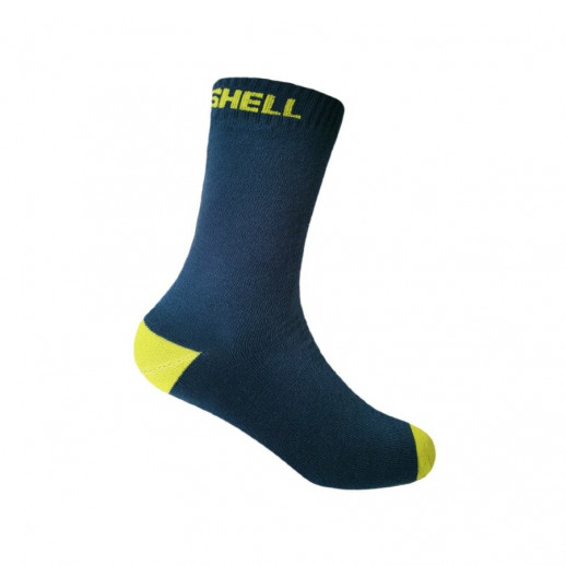 Водонепроницаемые носки детские DexShell Ultra Thin Children Socks, синий/желтый L (20-22 см)
